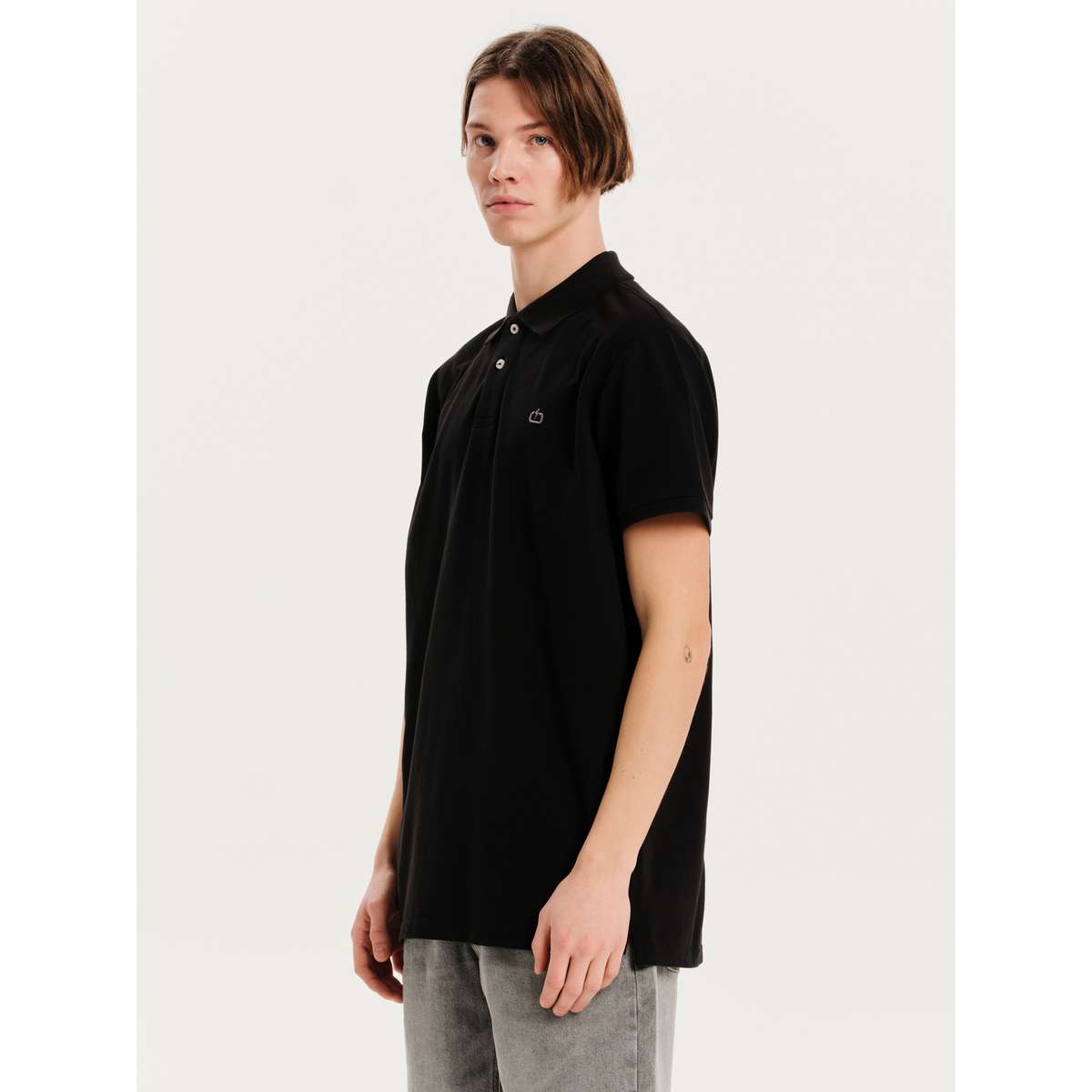 EMERSON MEN΄S REGULAR FIT COTTON ΚΟΝΤΟΜΑΝΙΚΗ ΜΠΛΟΥΖΑ POLO 251.EM35.69 BLACK
