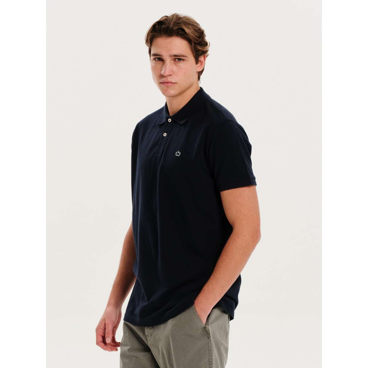EMERSON MEN΄S REGULAR FIT COTTON ΚΟΝΤΟΜΑΝΙΚΗ ΜΠΛΟΥΖΑ POLO 251.EM35.69 NAVY BLUE - Μπλε - S