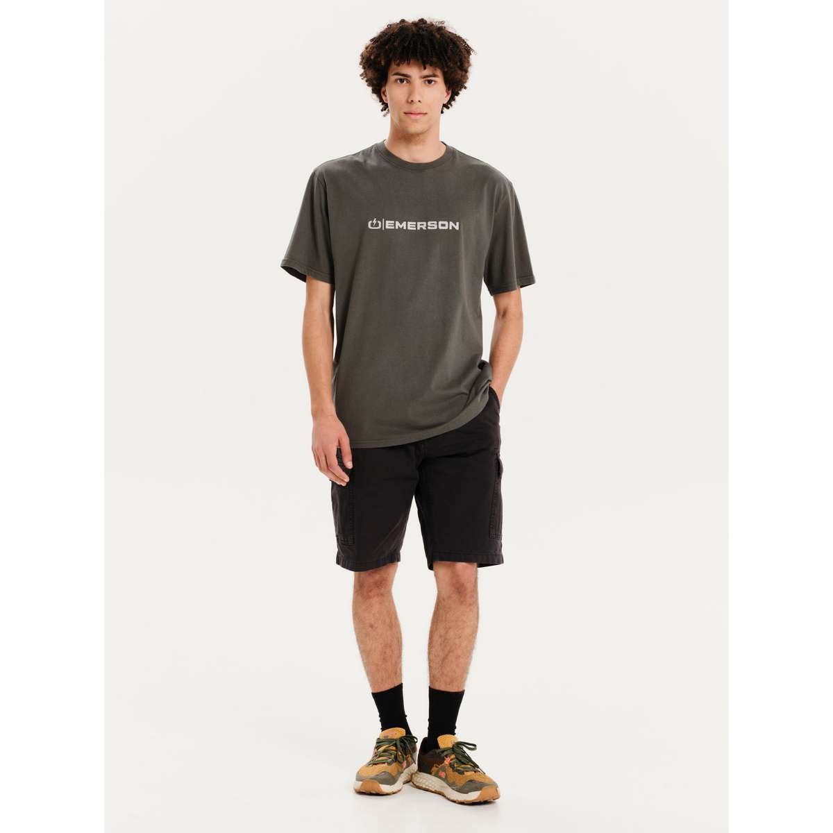 EMERSON LOGO MEN΄S REGULAR FIT COTTON T-SHIRT 251.EM33.03 THYME GREEN