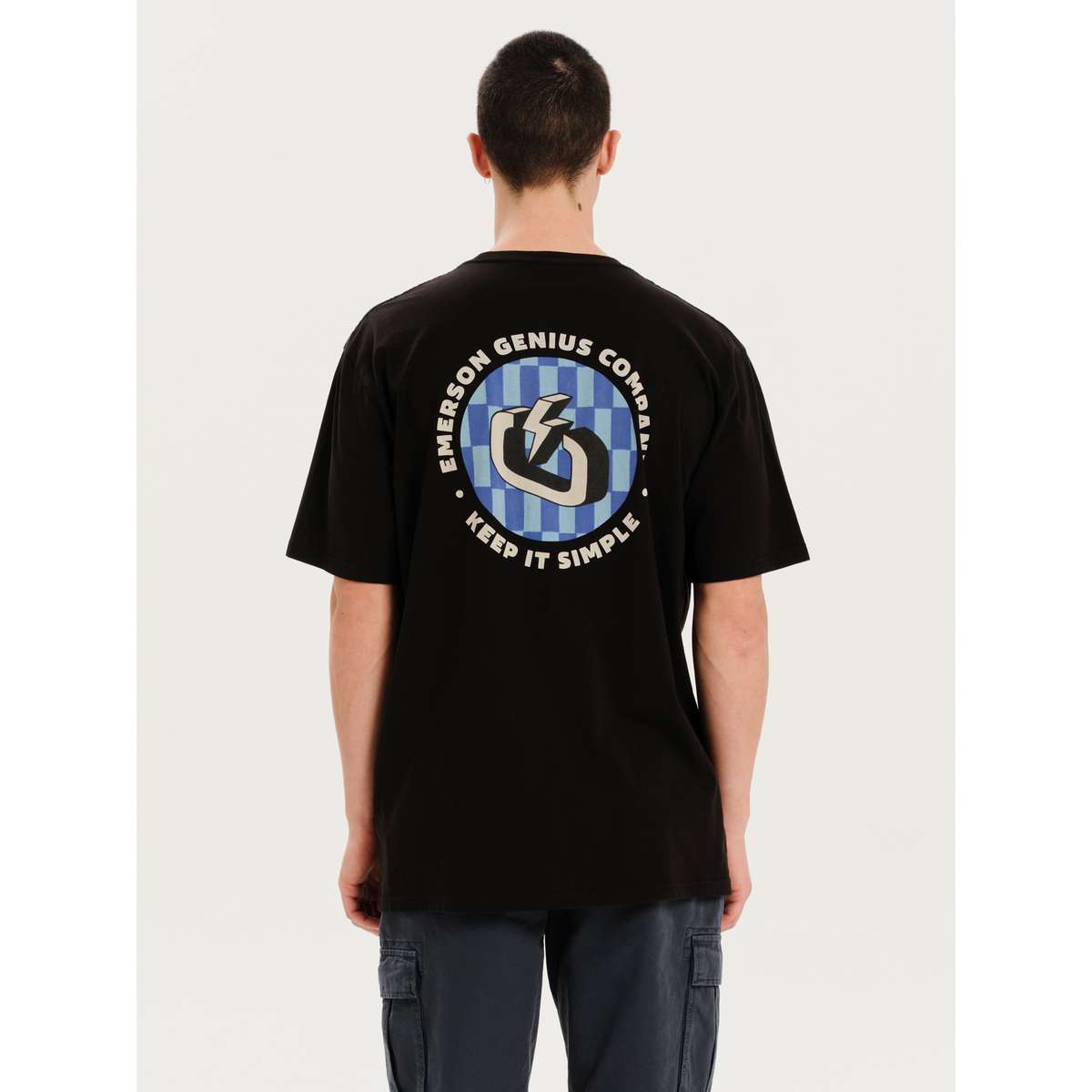 EMERSON GENIUS COMPANY KEEP IT SIMPLE MEN’S SHORT SLEEVE T-SHIRT 251.EM33.04 BLACK - Μαύρο - 3XL