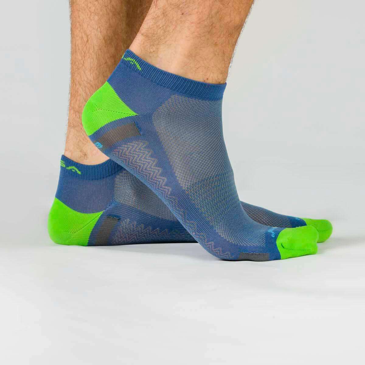 GSA MEN΄S HYDRO[+]620 ULTRALIGHT PERFORMANCE ATHLETIC SOCKS 3PACK BLUE-GREEN-BLUE - Μπλε-Πράσινο-Μπλε- 43-46