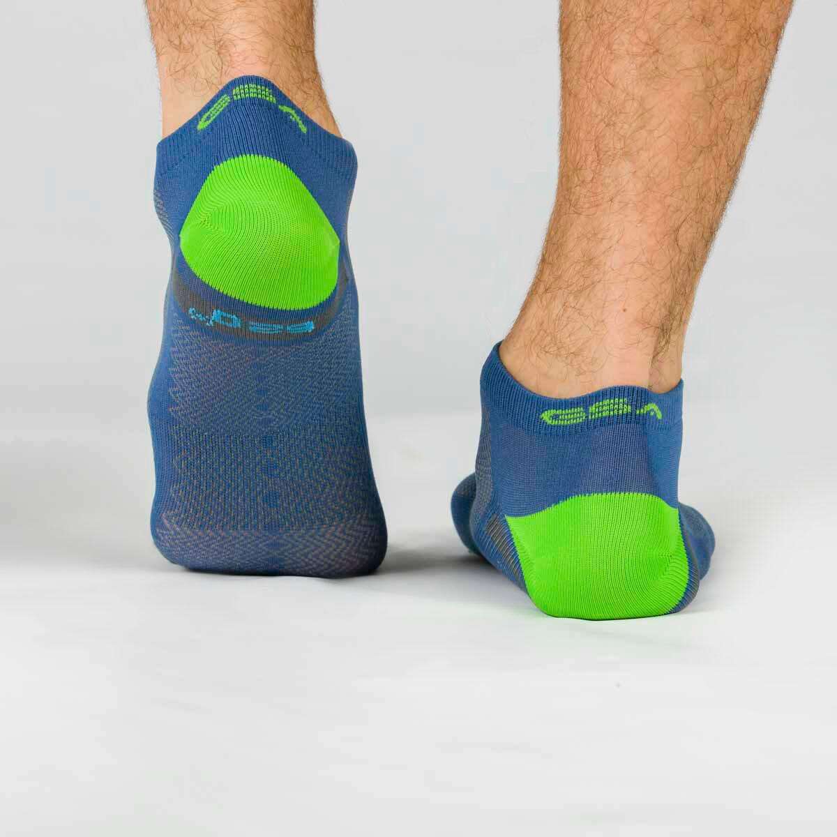 GSA MEN΄S HYDRO[+]620 ULTRALIGHT PERFORMANCE ATHLETIC SOCKS 3PACK BLUE-GREEN-BLUE - Μπλε-Πράσινο-Μπλε- 43-46
