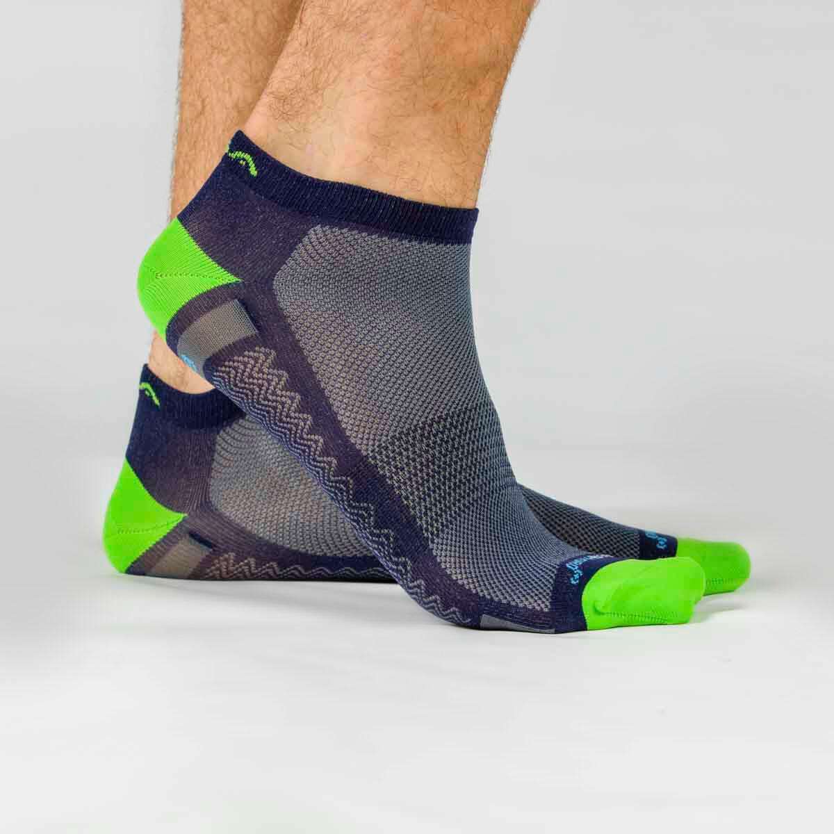 GSA MEN΄S HYDRO[+]620 ULTRALIGHT PERFORMANCE ATHLETIC SOCKS 3PACK BLUE-GREEN-BLUE - Μπλε-Πράσινο-Μπλε- 43-46