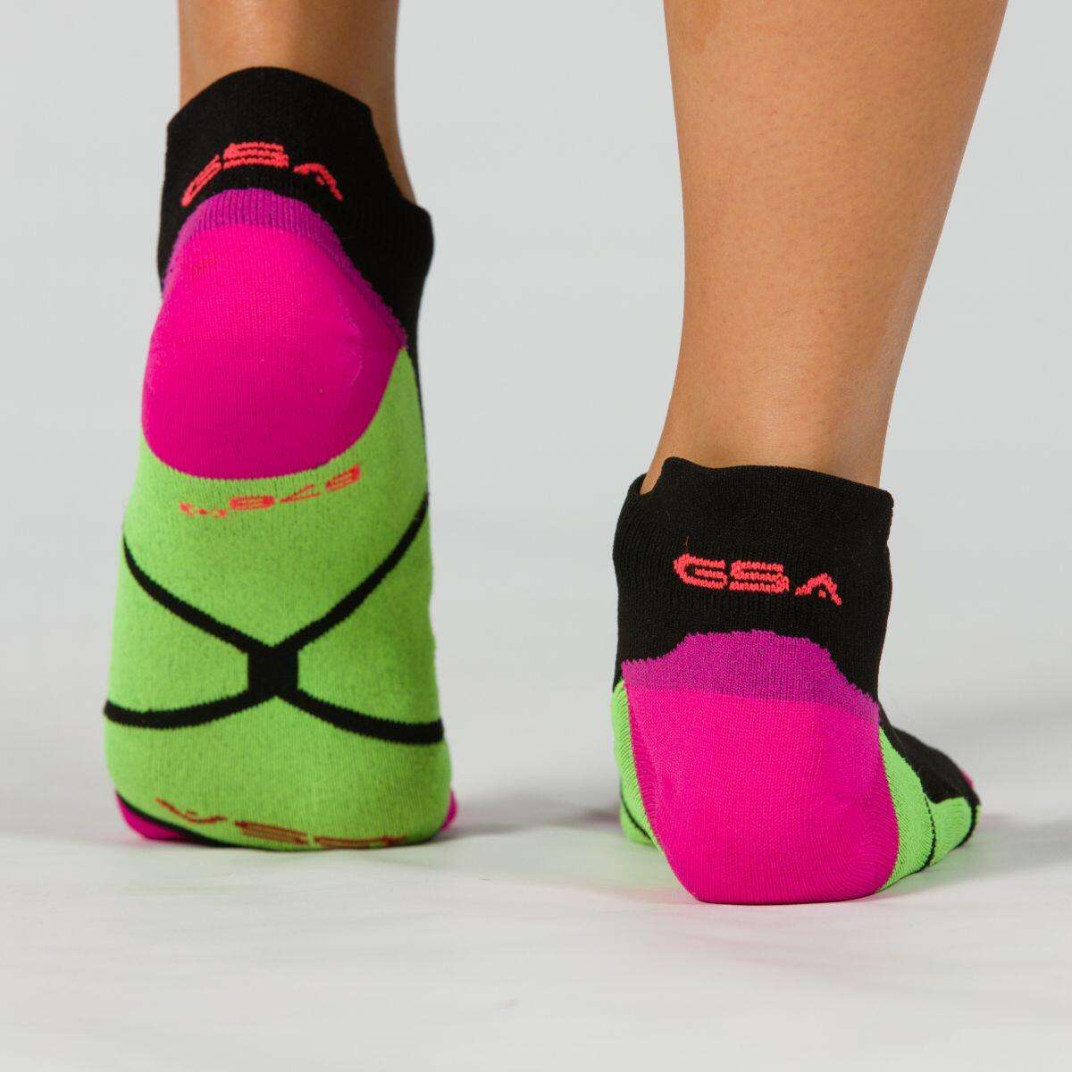 GSA WOMEN΄S HYDRO[+]676 SPORTS SOCKS 3Pack Black-Fuchsia-Yellow-Blue