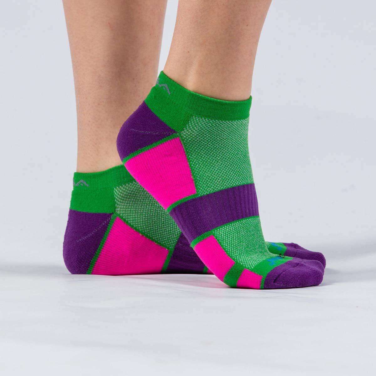 GSA WOMEN΄S HYDRO + 694 Performance Sports Socks 3Pack Green-Fuchsia-Purple