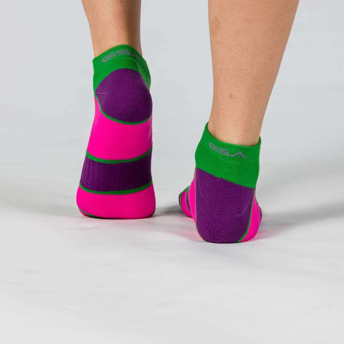 GSA WOMEN΄S HYDRO + 694 Performance Sports Socks 3Pack Green-Fuchsia-Purple