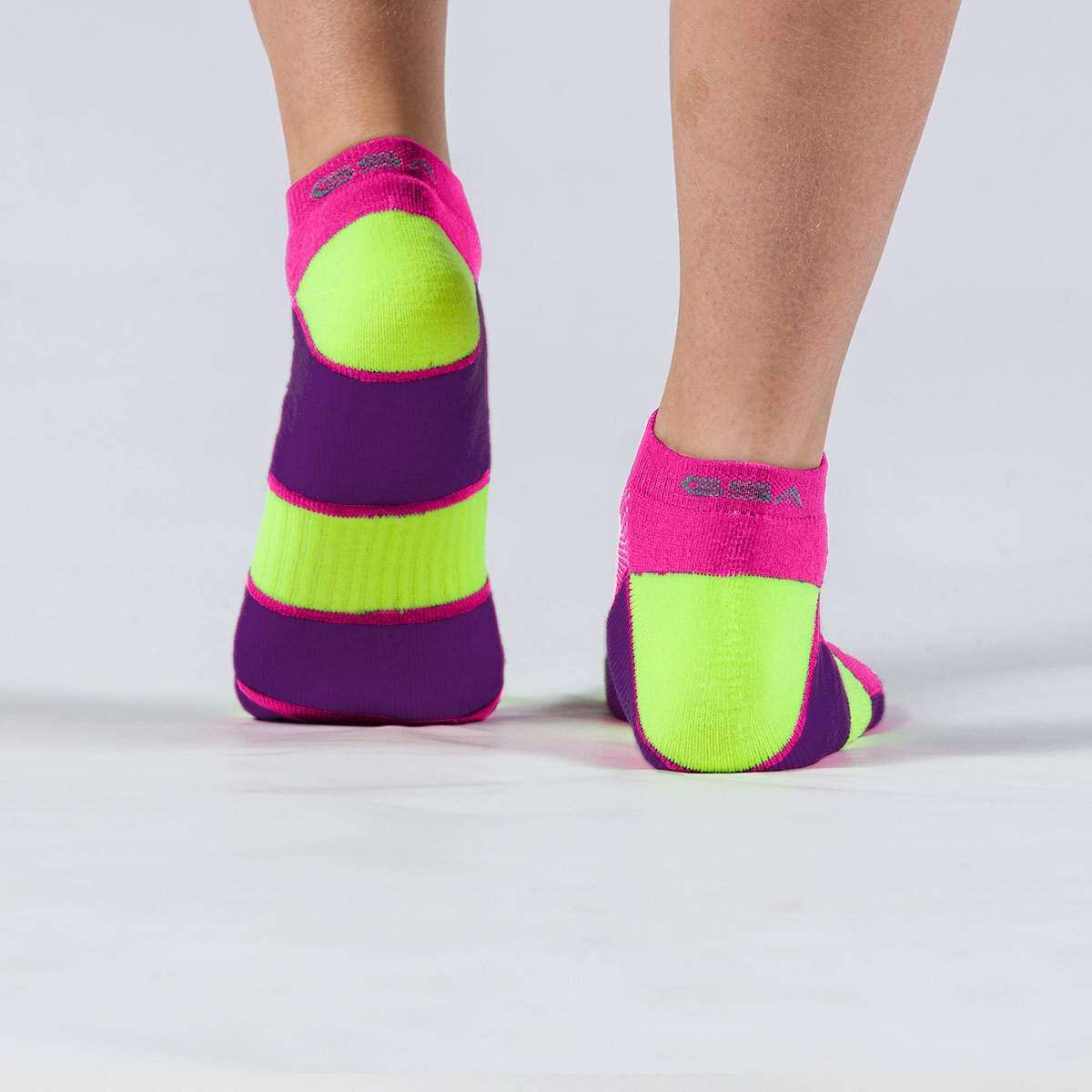 GSA WOMEN΄S HYDRO + 694 Performance Sports Socks 3Pack Green-Fuchsia-Purple