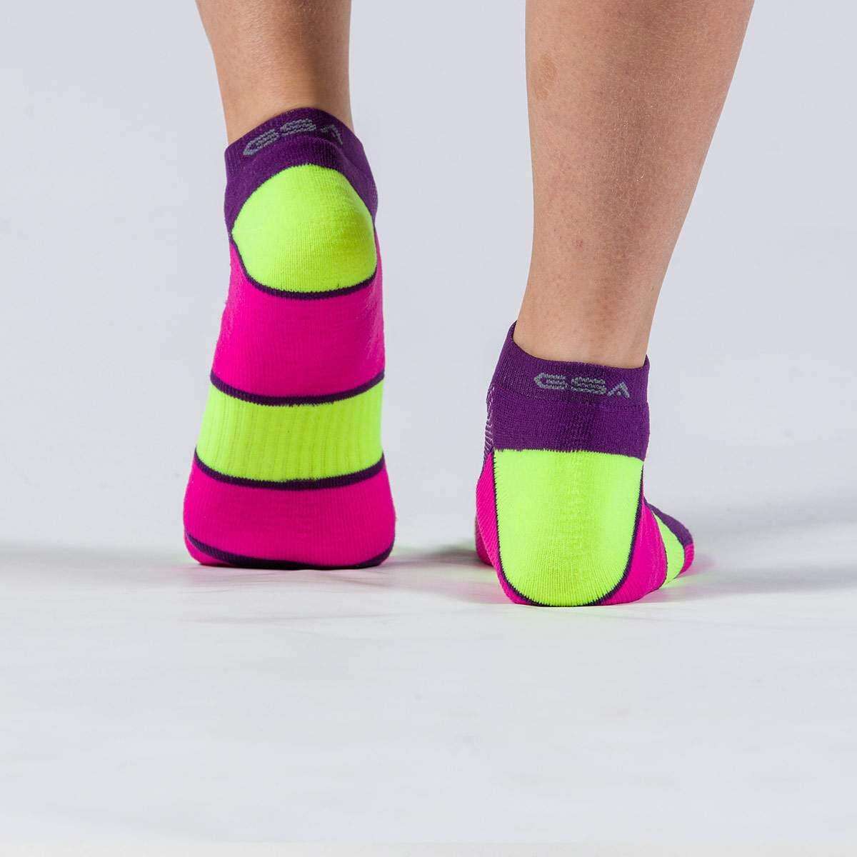 GSA WOMEN΄S HYDRO + 694 Performance Sports Socks 3Pack Green-Fuchsia-Purple