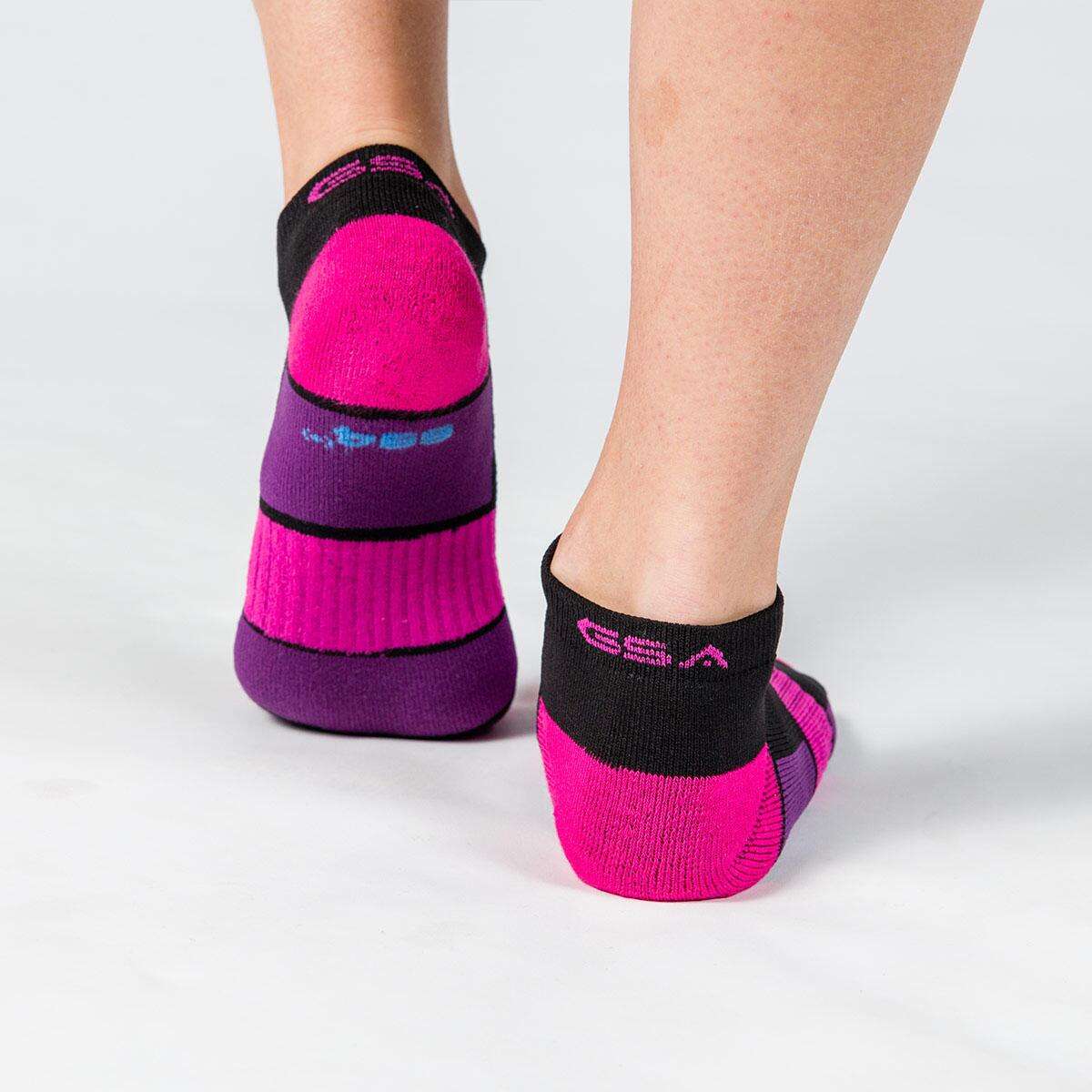 GSA WOMEN΄S HYDRO[+]694 Performance Sports Socks 3Pack MULTICOLOR - Μαύρο-Πράσινο-Φούξια-Μωβ - 36-41