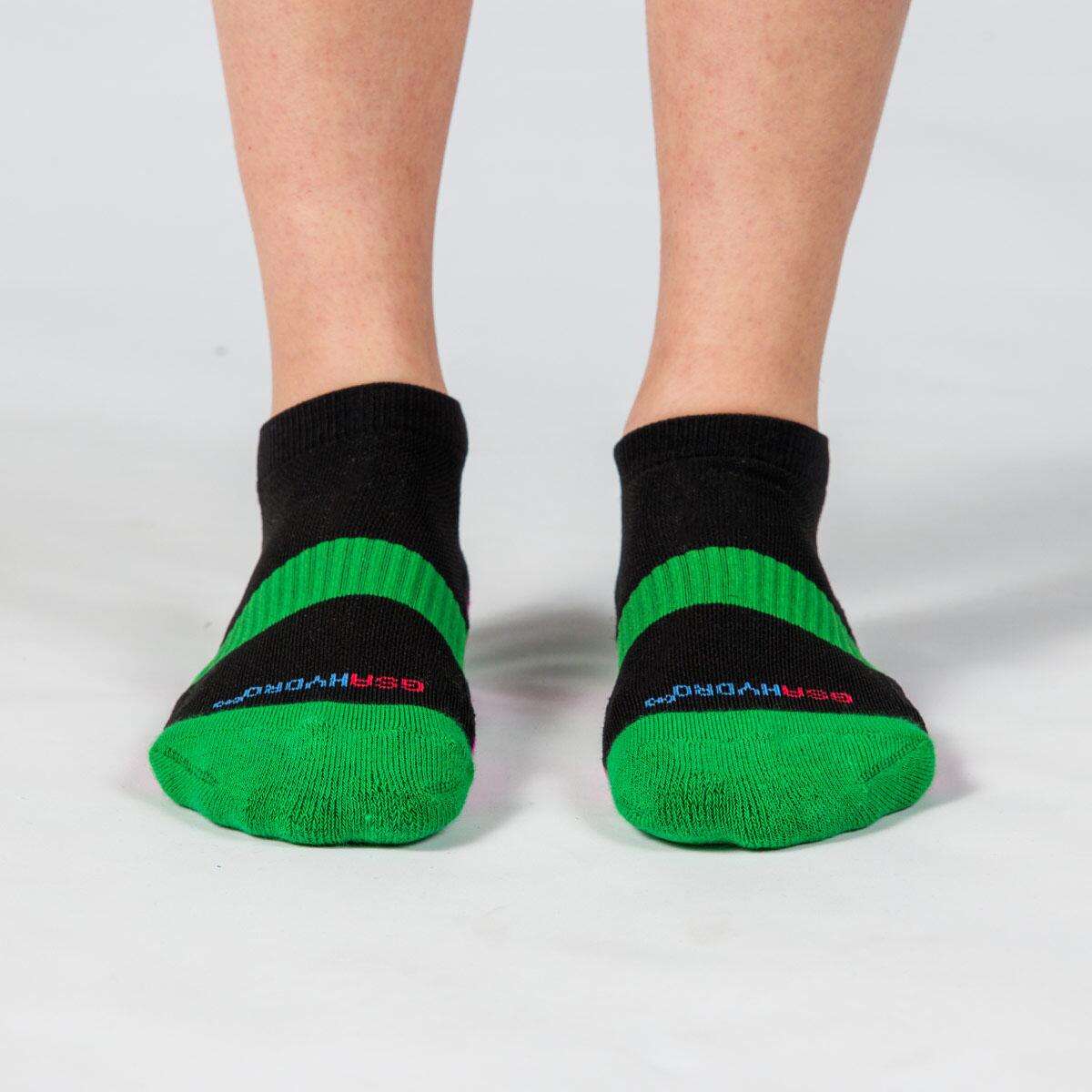 GSA WOMEN΄S HYDRO[+]694 Performance Sports Socks 3Pack MULTICOLOR - Μαύρο-Πράσινο-Φούξια-Μωβ - 36-41