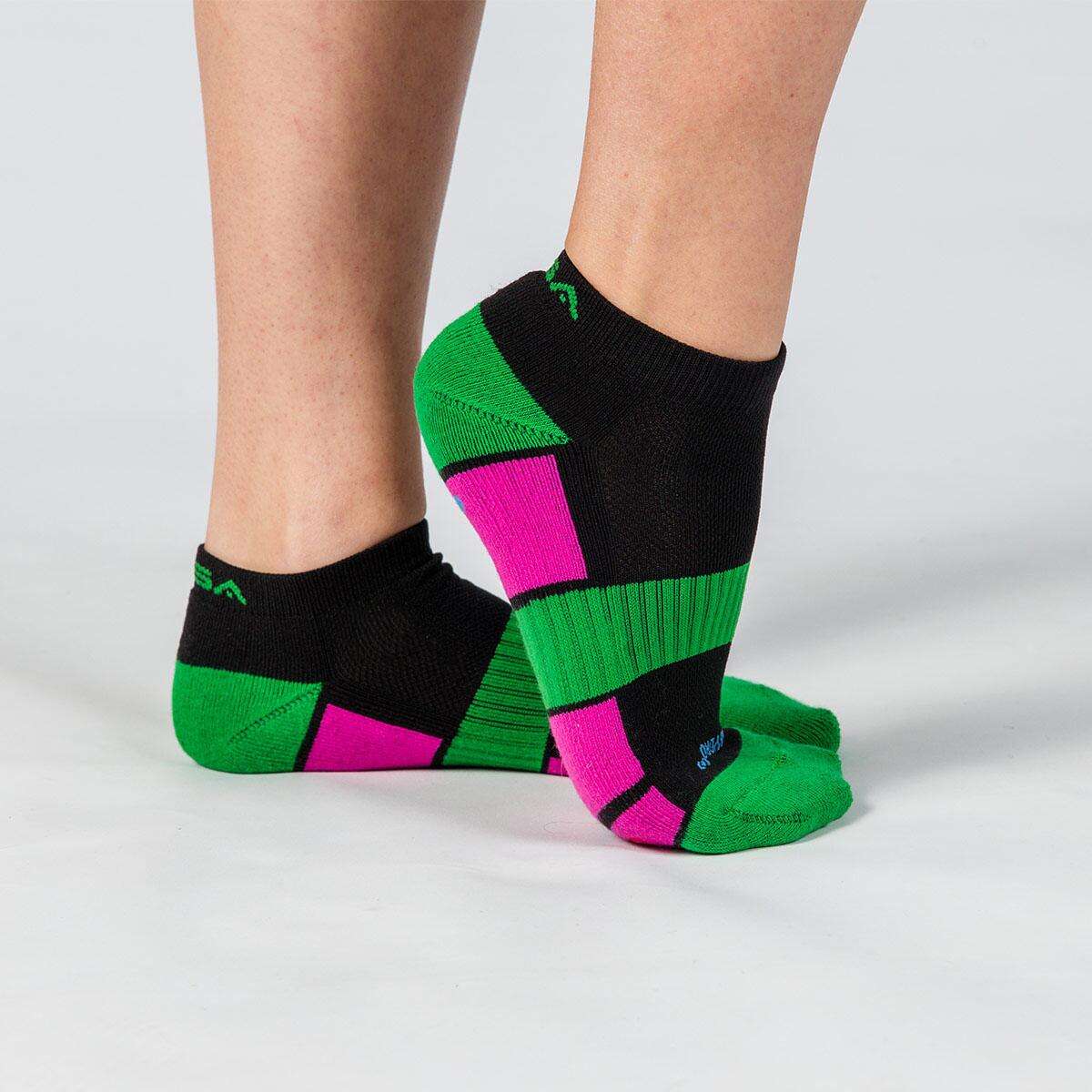 GSA WOMEN΄S HYDRO[+]694 Performance Sports Socks 3Pack MULTICOLOR - Μαύρο-Πράσινο-Φούξια-Μωβ - 36-41