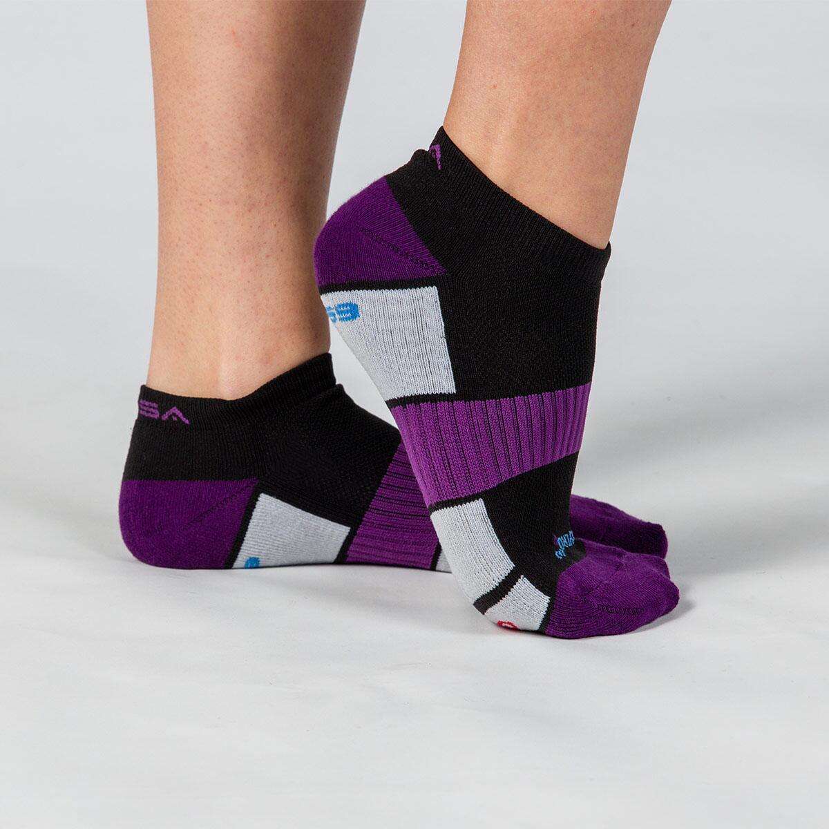 GSA WOMEN΄S HYDRO[+]694 Performance Sports Socks 3Pack MULTICOLOR - Μαύρο-Πράσινο-Φούξια-Μωβ - 36-41