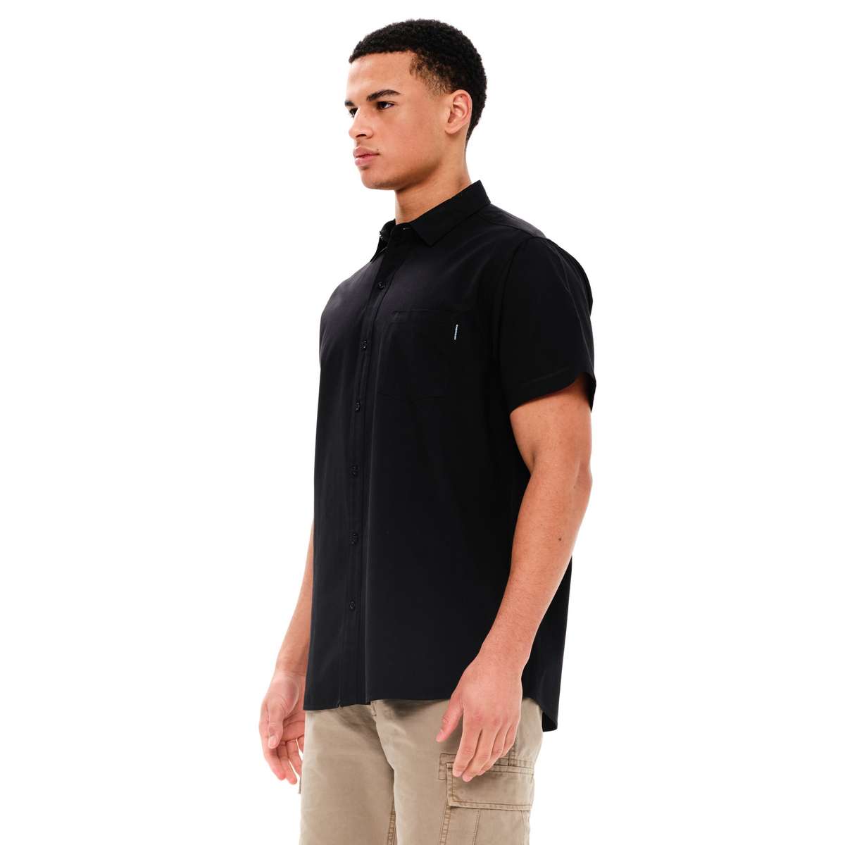 EMERSON MEN’S SHORT SLEEVE SHIRT 251.EM61.12 BLACK