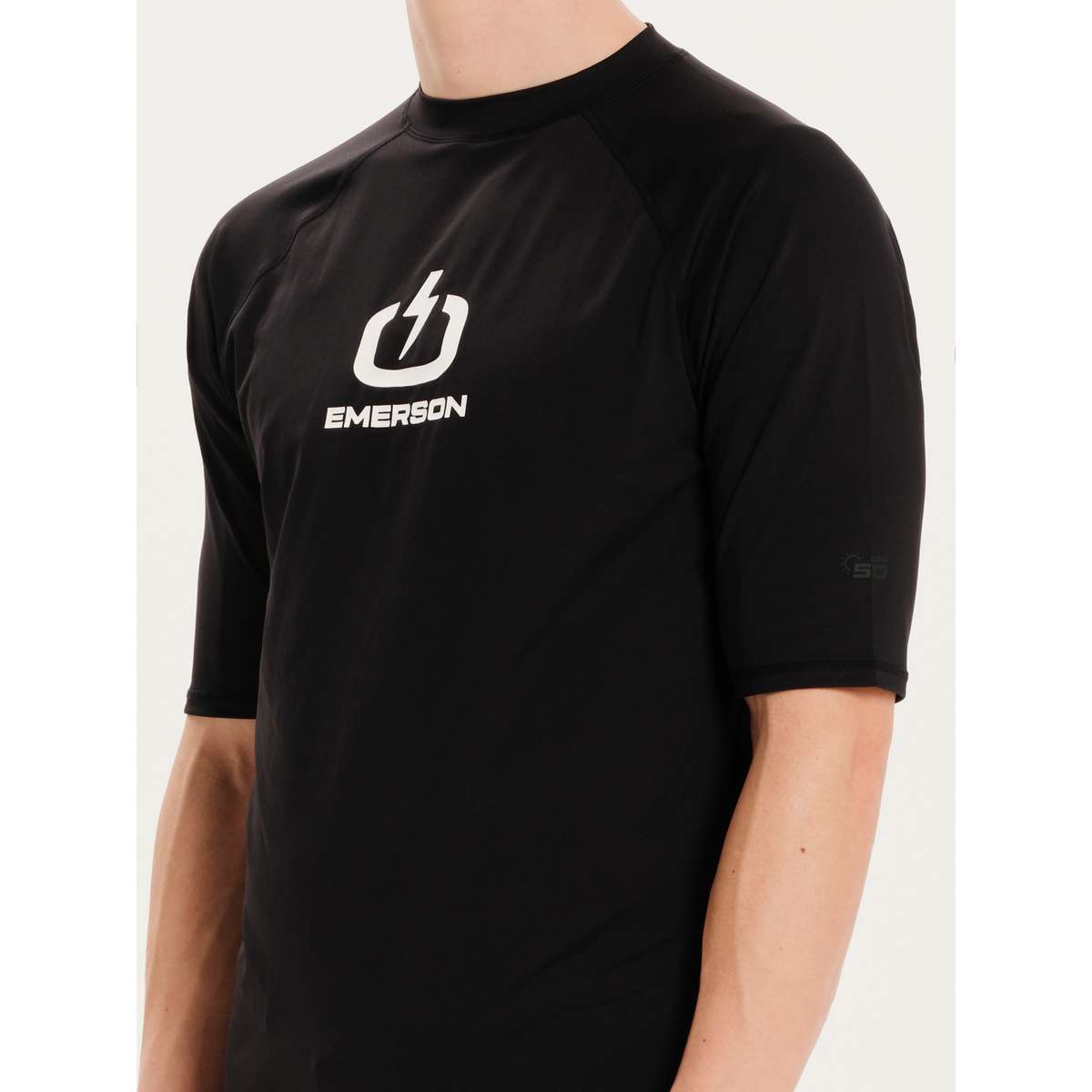 EMERSON MEN΄S POLYESTER ΑΝΤΙΗΛΙΑΚΗ ΜΠΛΟΥΖΑ RASHGUARD 251.EM56.02 BLACK