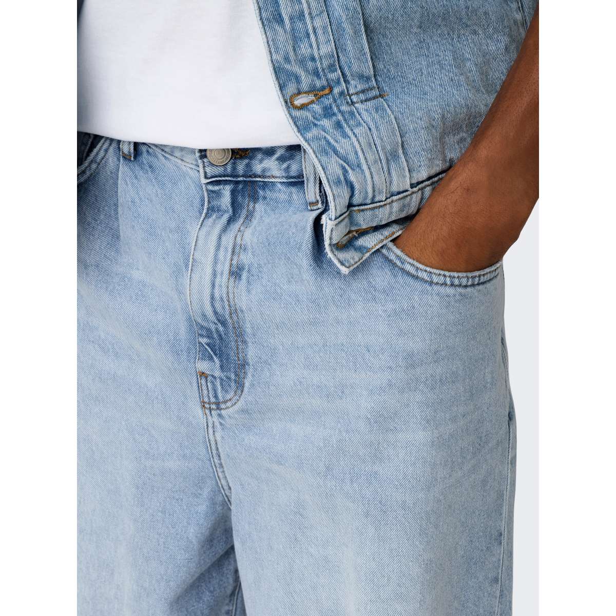 ONLY & SONS MEN΄S COTTON CARL BALLOON DENIM 22032615 LIGHT BLUE