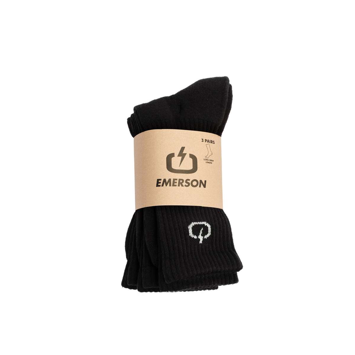 EMERSON ΚΛΑΣΙΚΕΣ ΚΑΛΤΣΕΣ ΜΕΣΑΙΟΥ ΥΨΟΥΣ COTTON 242.EU08.03 BLACK 3-PAC
