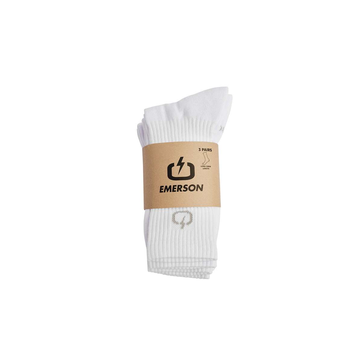 EMERSON ΚΛΑΣΙΚΕΣ ΚΑΛΤΣΕΣ ΜΕΣΑΙΟΥ ΥΨΟΥΣ COTTON 242.EU08.03 WHITE 3-PAC