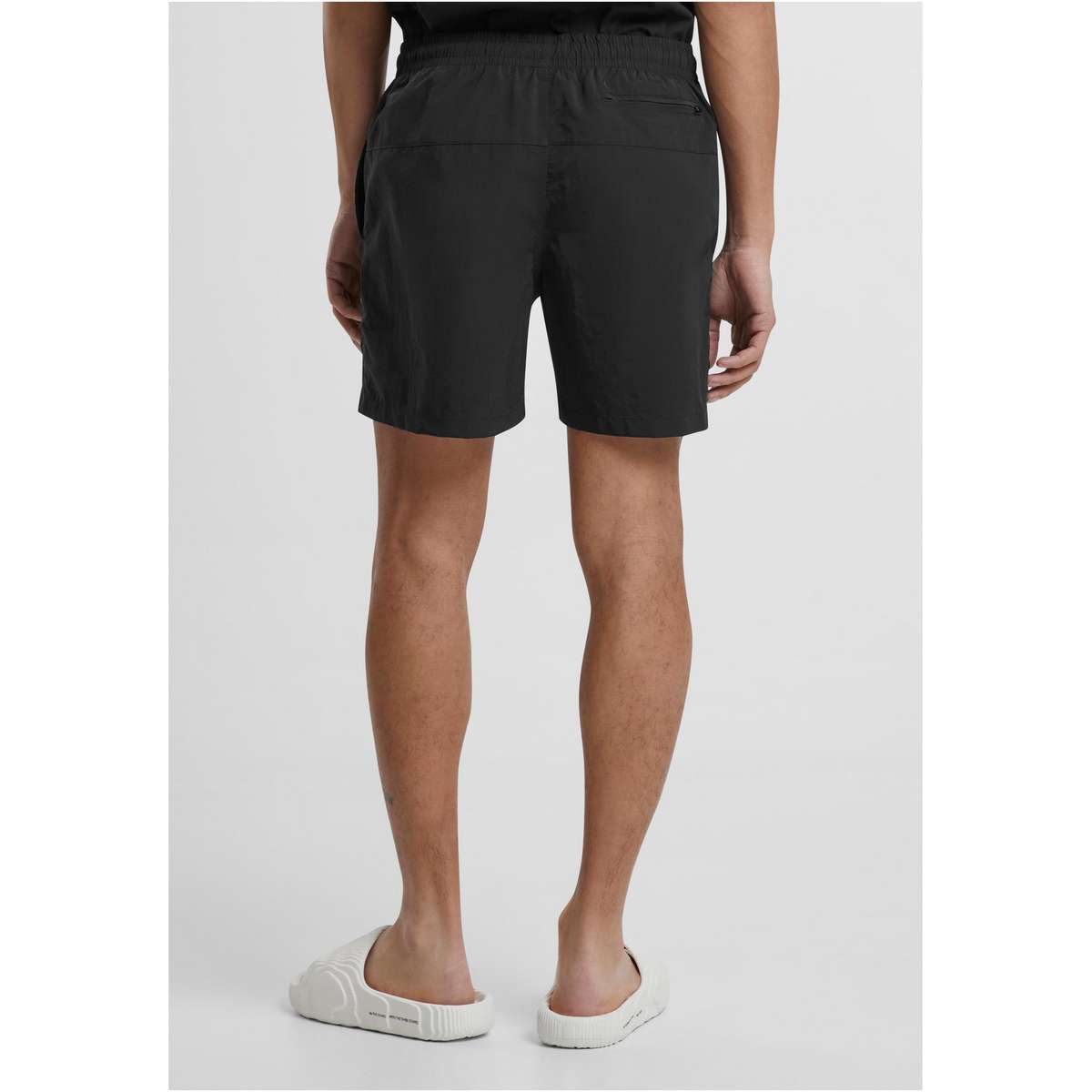 URBAN CLASSICS MEN΄S REGULAR FIT POLYESTER BLOCK SWIM SHORTS TB1026 BLACK / BLACK - Μαύρο - 5XL