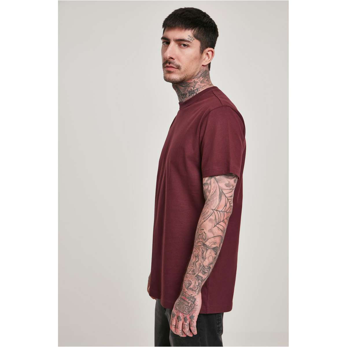 Urban Classics Men΄s Regular fit Cotton Basic Tee TB2684 REDWINE - Μπορντό - XXL