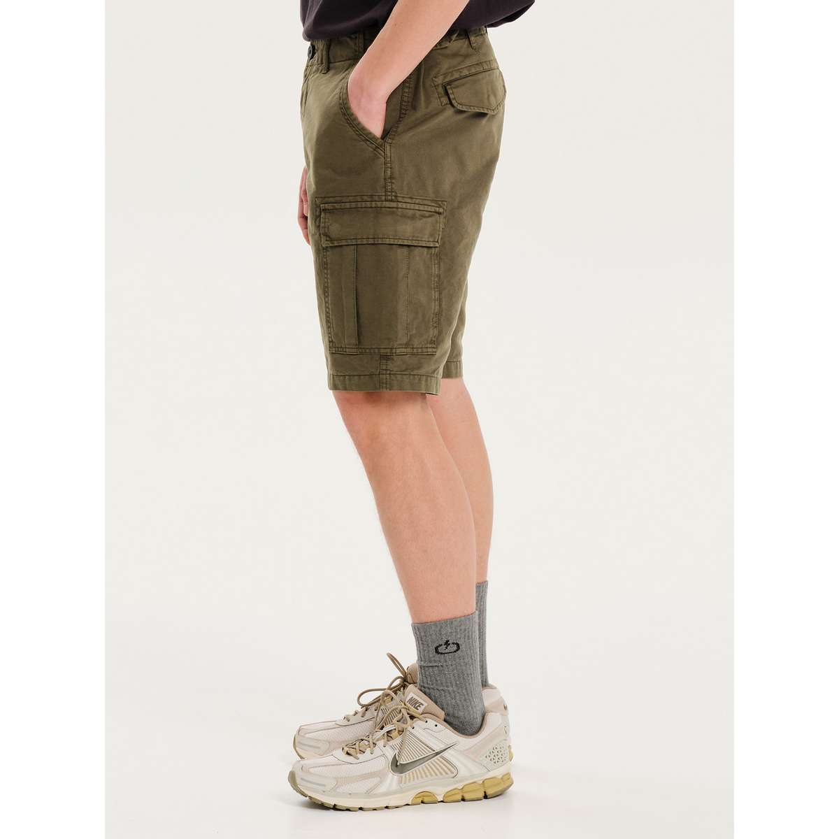EMERSON MEN’S REGULAR FIT COTTON CARGO SHORTS 251.EM47.295 D.BEIGE
