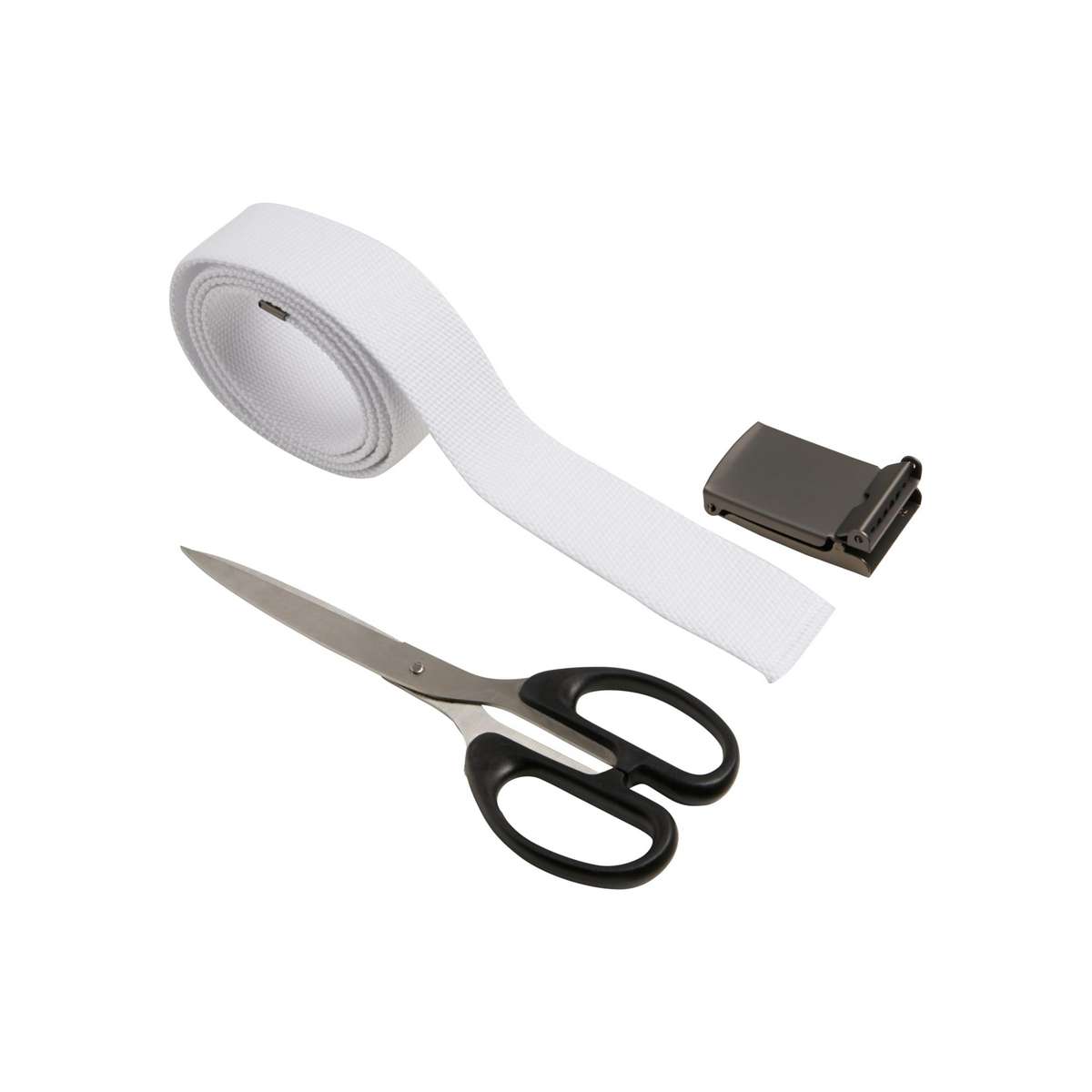 URBAN CLASSICS UNISEX CANVAS BELTS TB305 WHITE