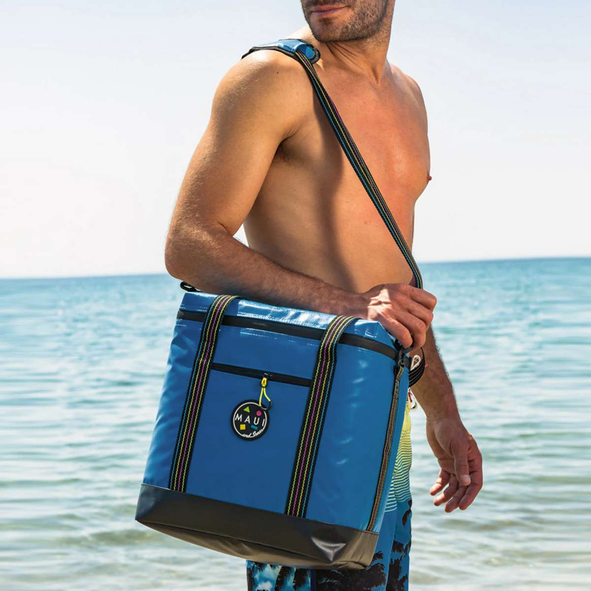 MAUI&SONS Ισοθερμική τσάντα ώμου 18lt tarpaulin μπλε 2715