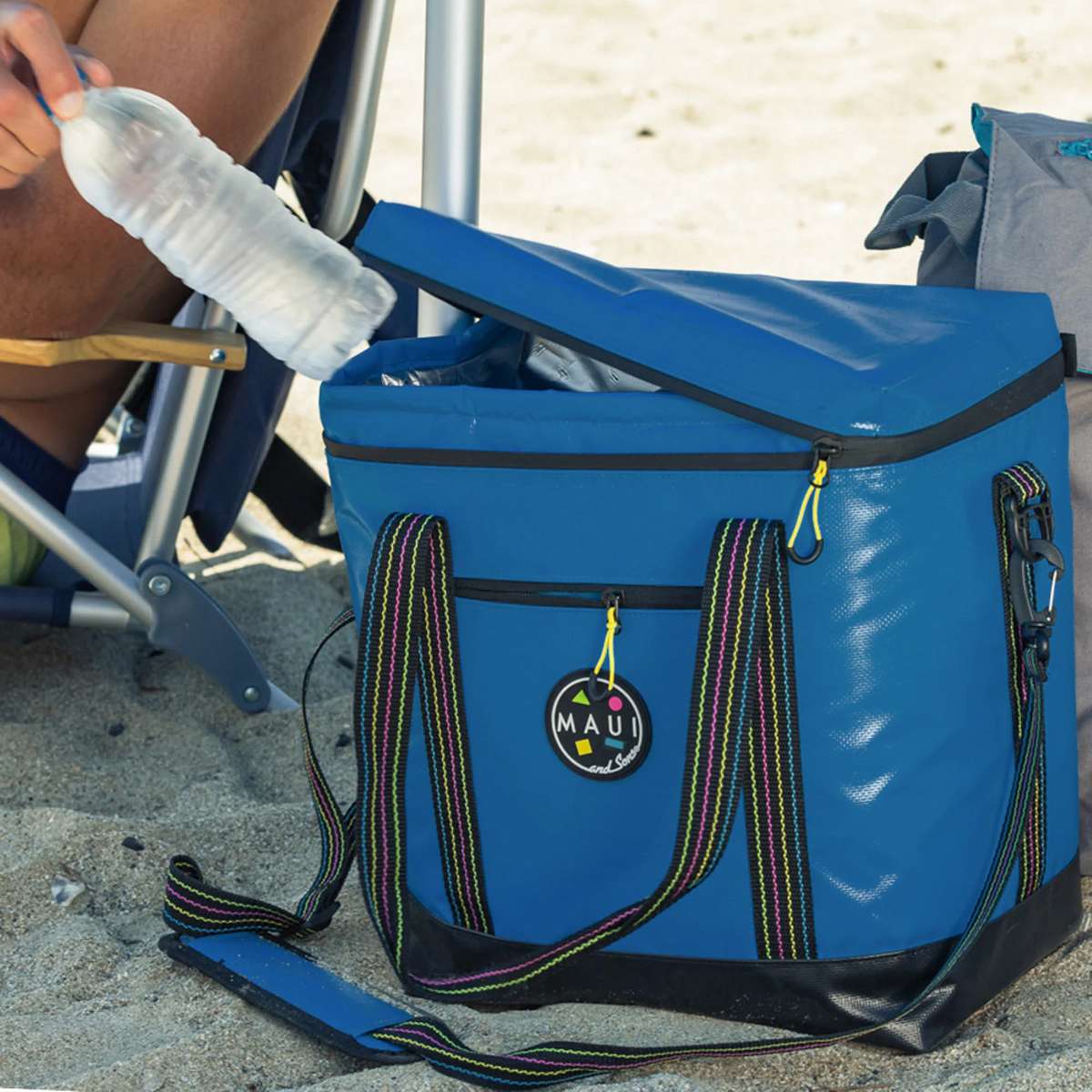 MAUI&SONS Ισοθερμική τσάντα ώμου 18lt tarpaulin μπλε 2715
