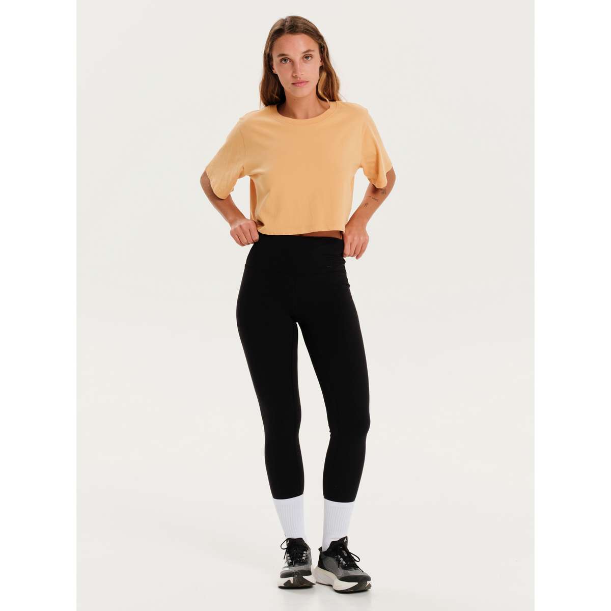 Emerson Γυναικείο Cropped Κολάν Μαύρο 251.EW271.17-BLACK - Μαύρο - L