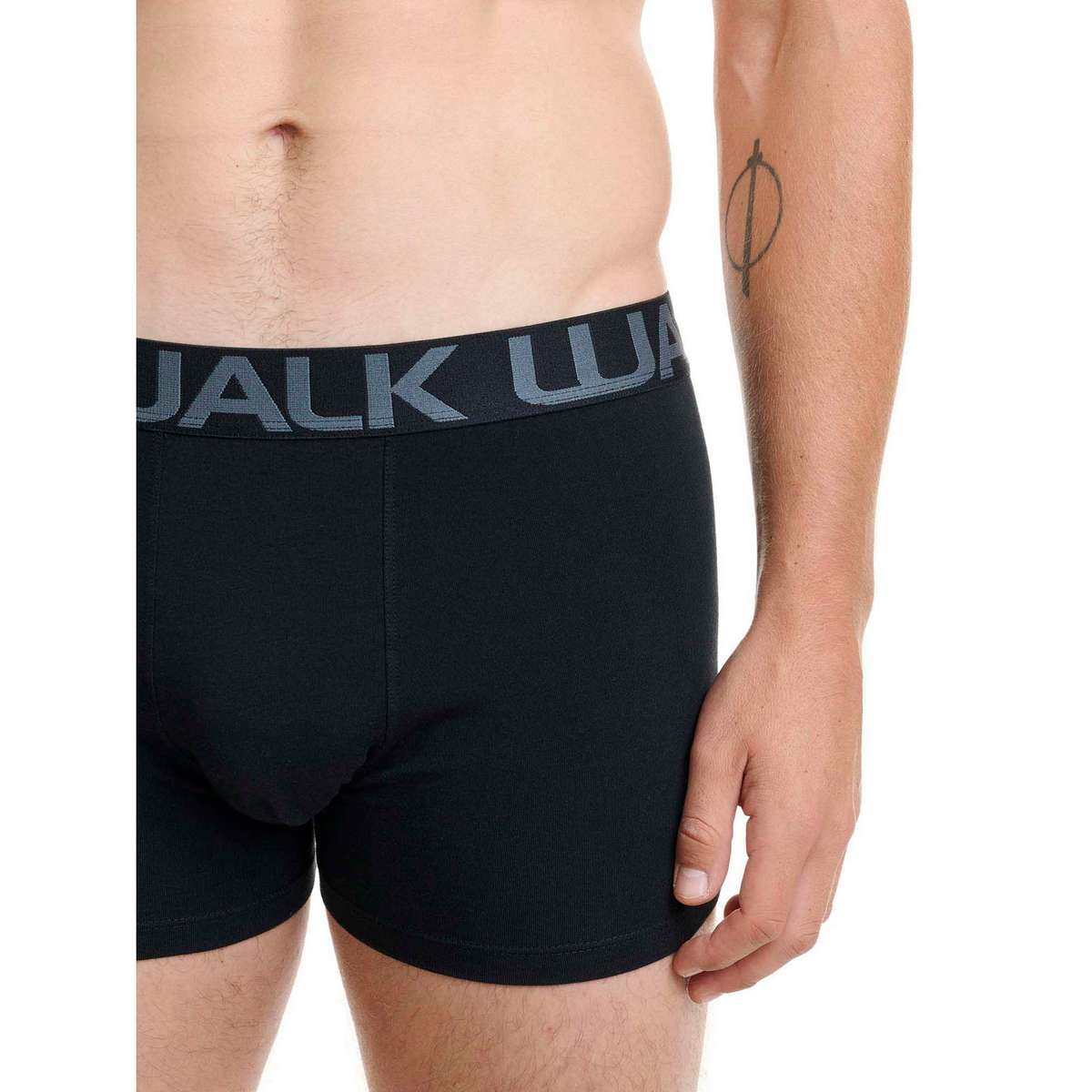 Walk Ανδρικά Μποξεράκια Μαύρο - Μπλε - Γκρι 3Pack