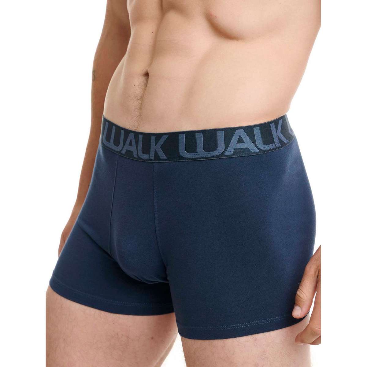 Walk Ανδρικά Μποξεράκια Μαύρο - Μπλε - Γκρι 3Pack