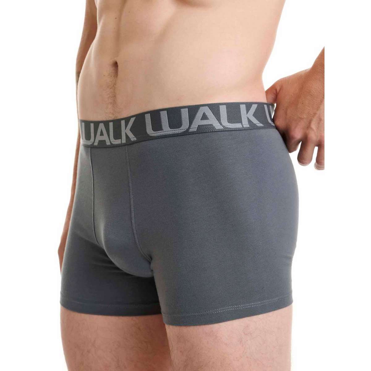 Walk Ανδρικά Μποξεράκια Μαύρο - Μπλε - Γκρι 3Pack