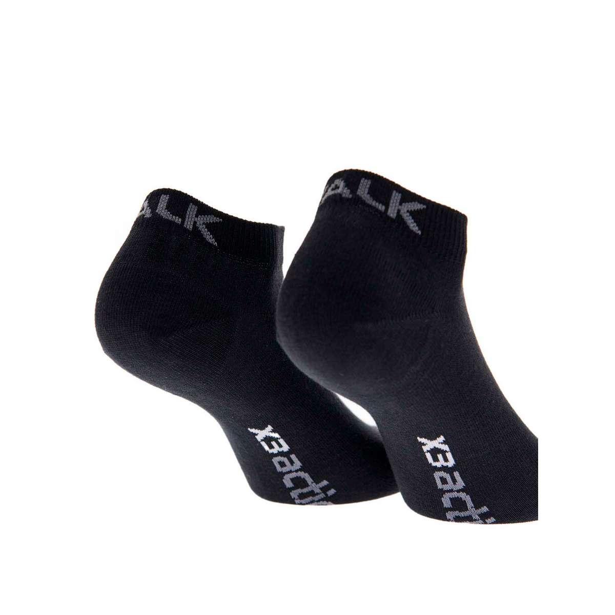 WALK MEN΄S COTTON LOW CUT SOCKS 3 PAIRS BLACK V20-020202