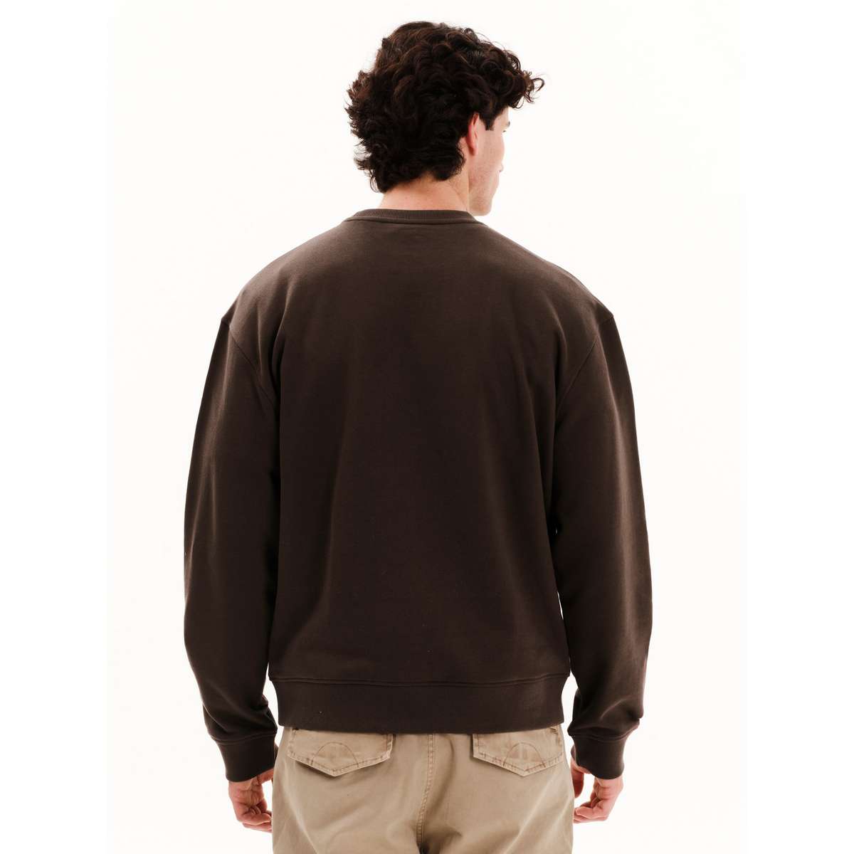 EMERSON MEN’S REGULAR FIT COTTON CLASSIC CREW NECK 252.EM20.97-D-BROWN