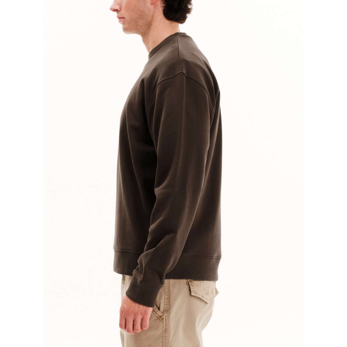 EMERSON MEN’S REGULAR FIT COTTON CLASSIC CREW NECK 252.EM20.97-D-BROWN