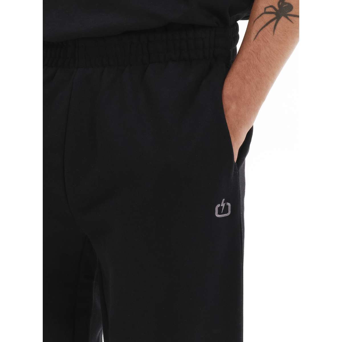 EMERSON MEN’S REGULAR FIT COTTON SWEAT PANTS 252.EM25.65-BLACK