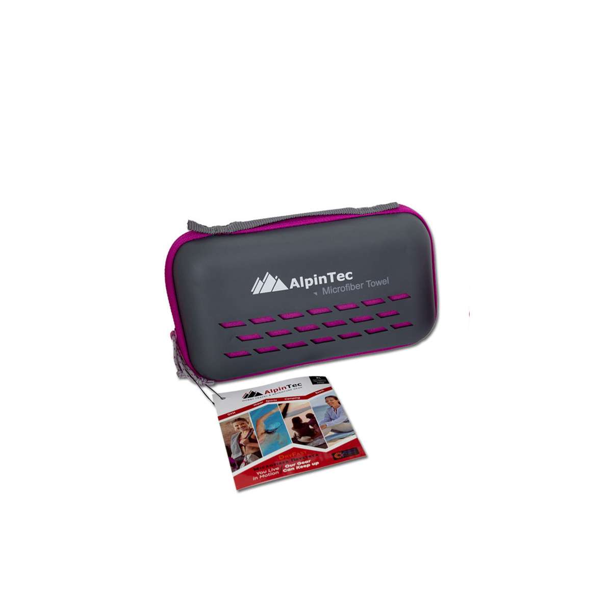 AlpinPro DryFast Πετσέτα Σώματος Microfiber Μωβ 150x75εκ. MSXL-PE