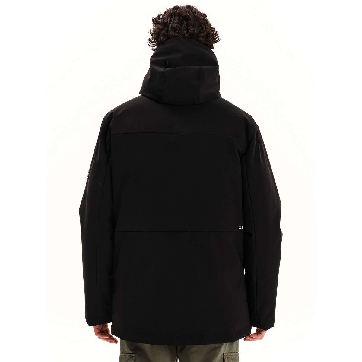 EMERSON MEN’S REGULAR FIT POLYESTER HOODED PARKA JACKET 252.EM10.29 BLACK