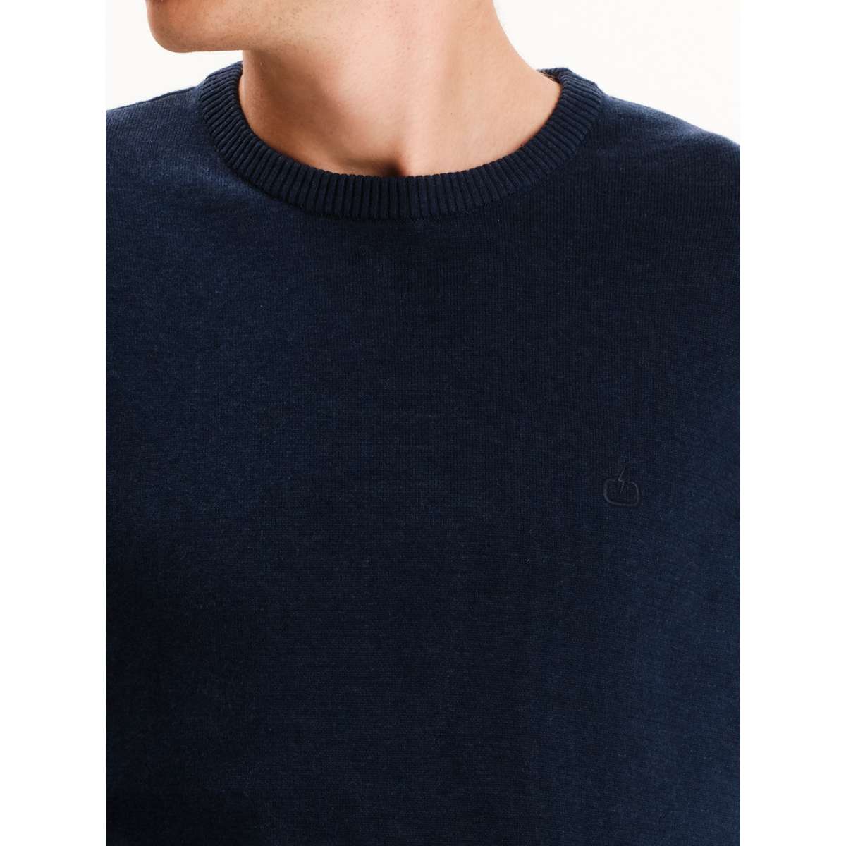 EMERSON MEN’S REGULAR FIT COTTON KNIT SWEATER 252.EM70.90 D.BLUE ML