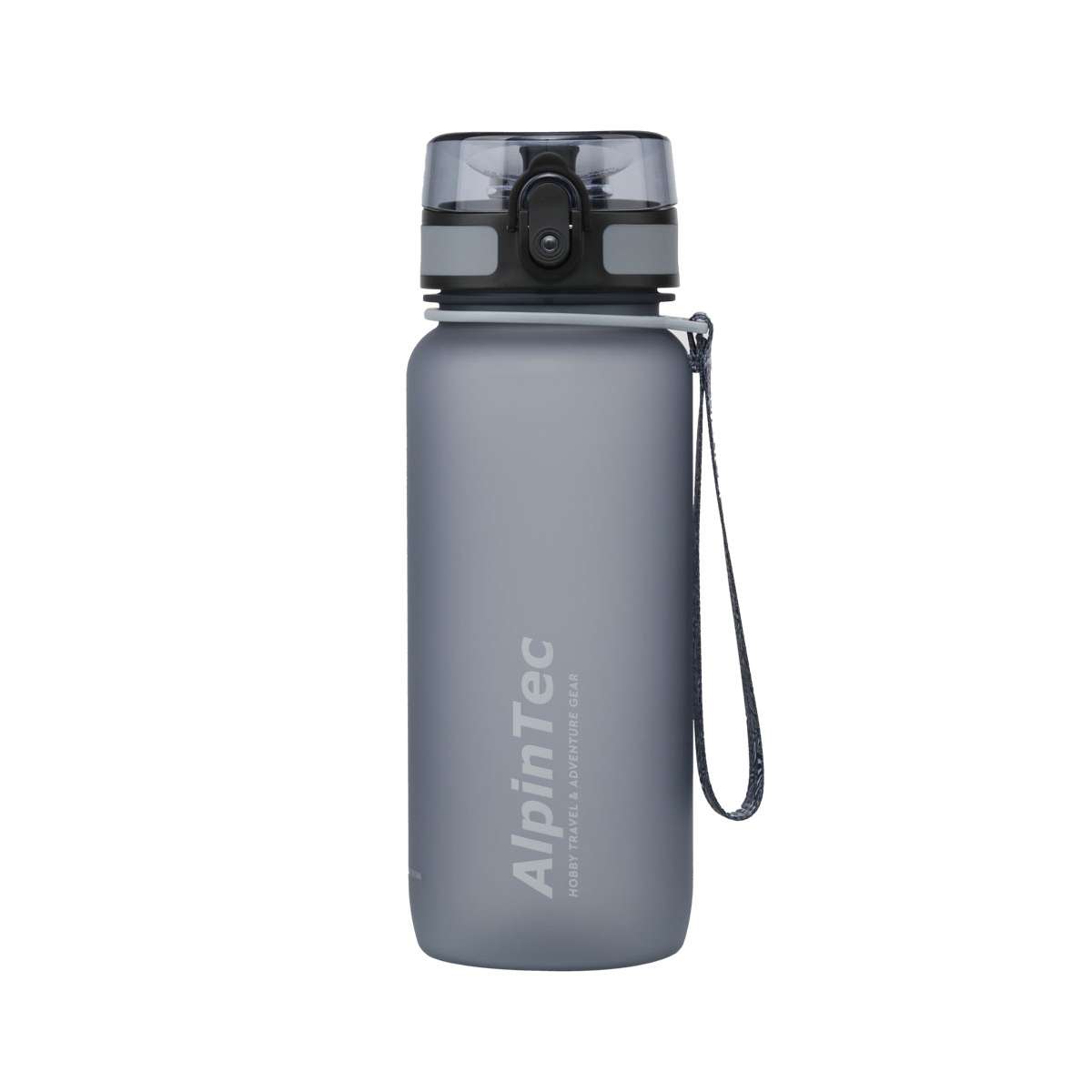 AlpinPro T-750 Αθλητικό Πλαστικό Παγούρι 650ml Γκρι T-750GY