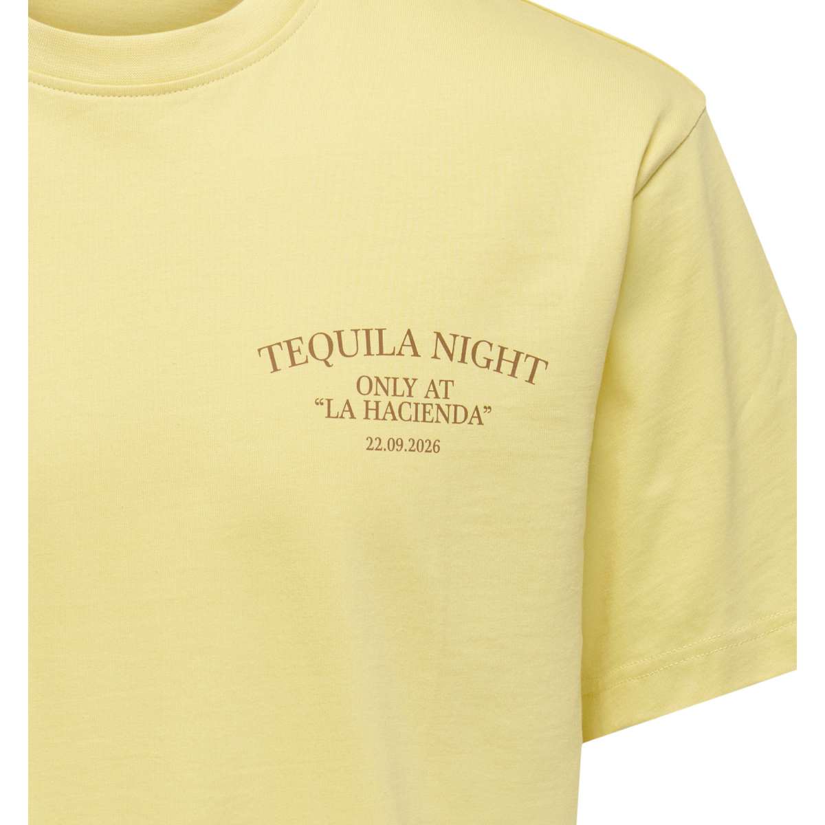  ONLY & SONS MENS RELAXED FIT COTTON FRED LIFE SS PRINT TEE Sunlight TEQUILA NIGHT Yellow
