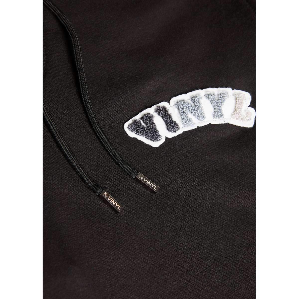 VINYL ART CLOTHING MENS REGULAR FIT COTTON PATCH PUFF LOGO SWEATPANTS BLACK 03714-01