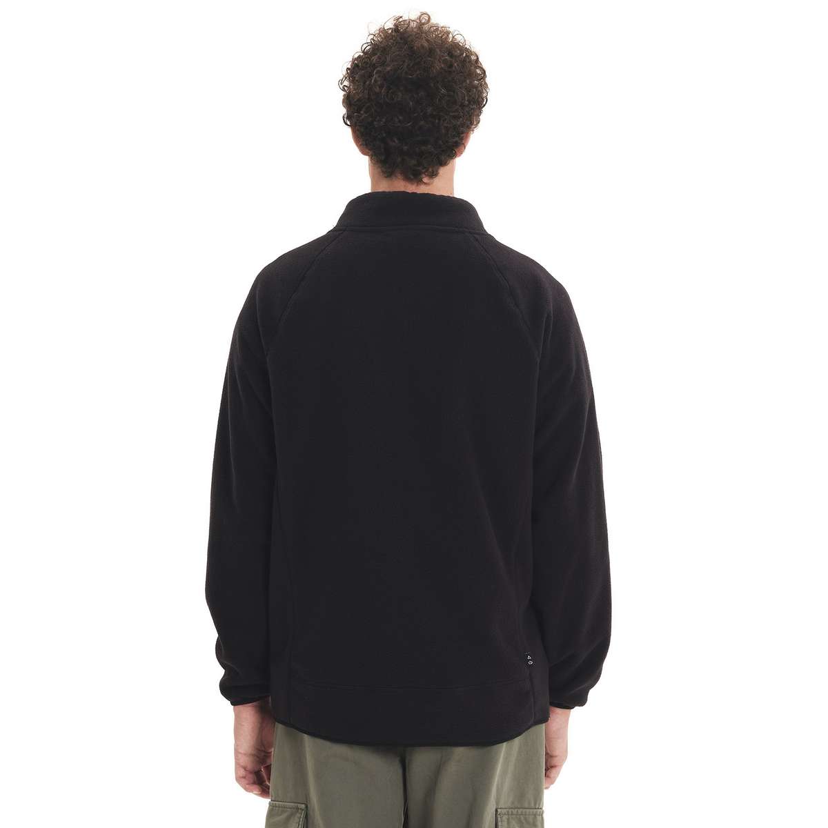 EMERSON MEN’S REGULAR FIT POLYESTER FULL ZIP FLEECE 252.EM29.19 BLACK - Μαύρο - XXL