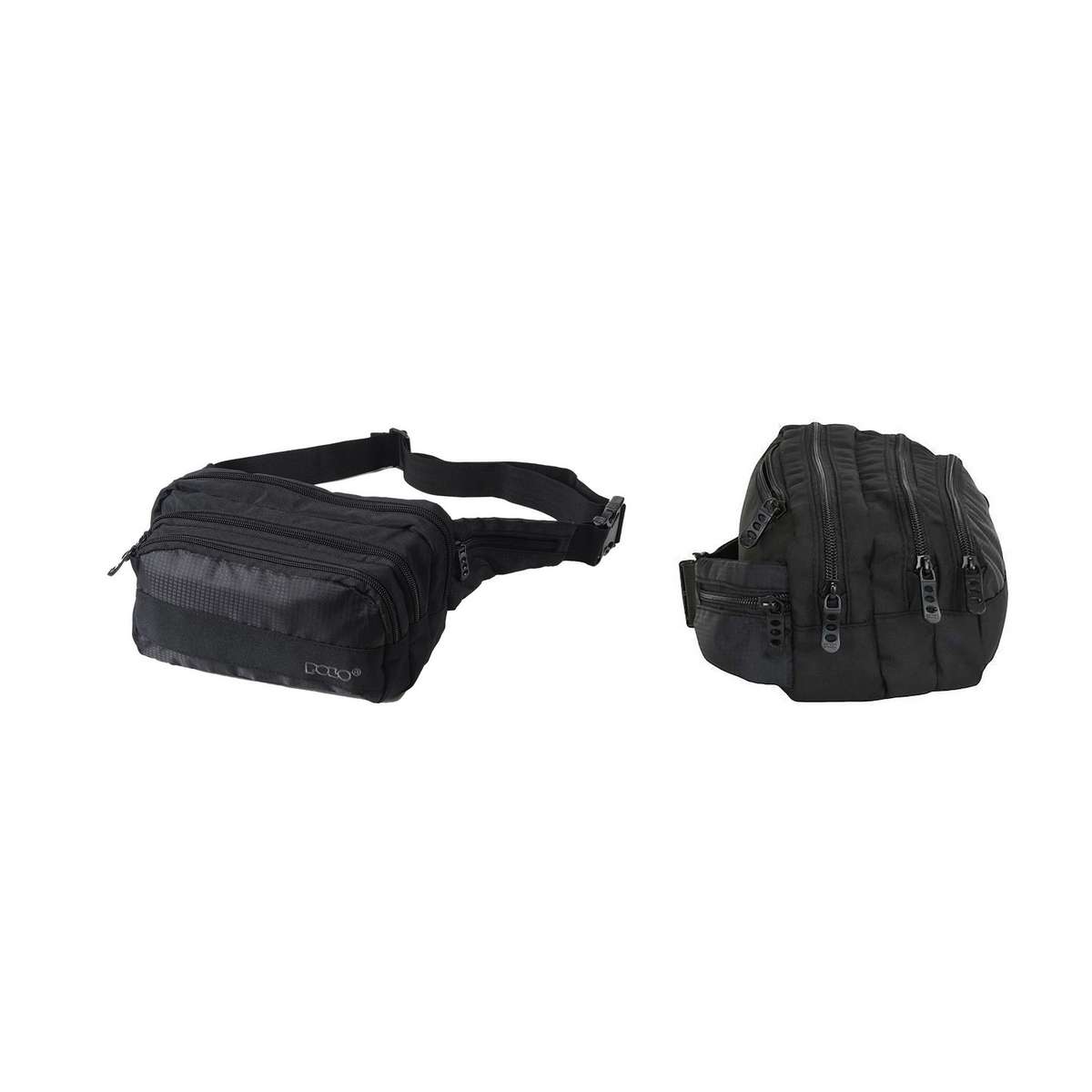 Polo Double Square Τσαντάκι Μέσης Μαύρο 908106-2000