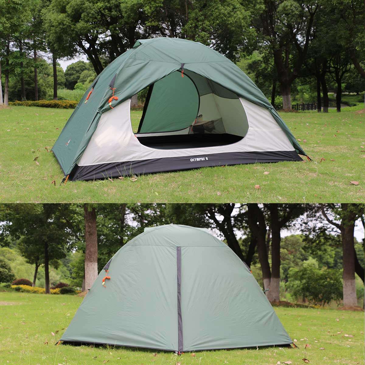 AlpinPro Olympus 2 Χειμερινή Σκηνή Camping Igloo Χακί για 2 Άτομα 16002DG