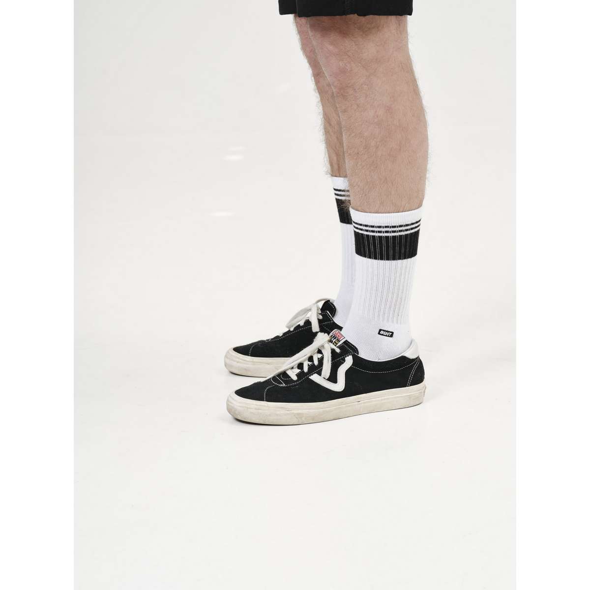 Basehit Ανδρικές Μονόχρωμες Κάλτσες Λευκές 1-PACK 202.BU08.08-WHITE-BLACK - Λευκό - 43-46
