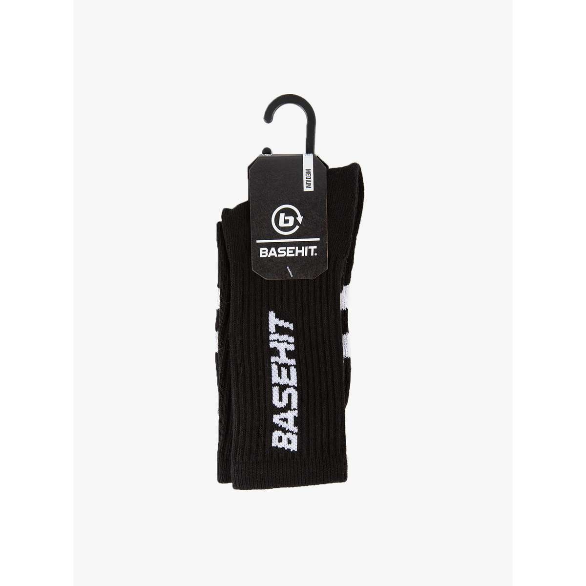 Basehit Unisex Κάλτσες Με Σχέδια Μαύρες 1-PACK 202.BU08.06-BLACK-WHITE