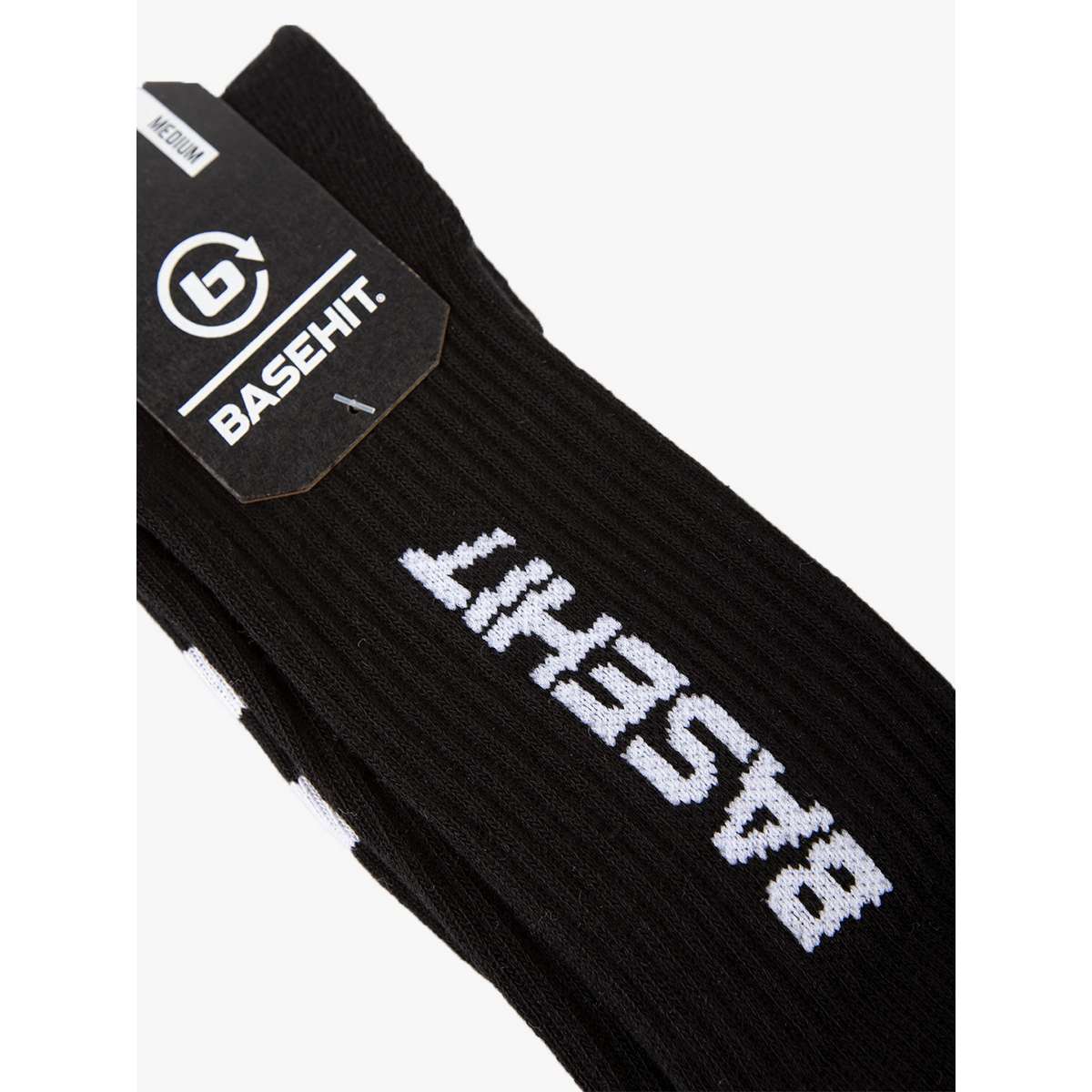 Basehit Unisex Κάλτσες Με Σχέδια Μαύρες 1-PACK 202.BU08.06-BLACK-WHITE