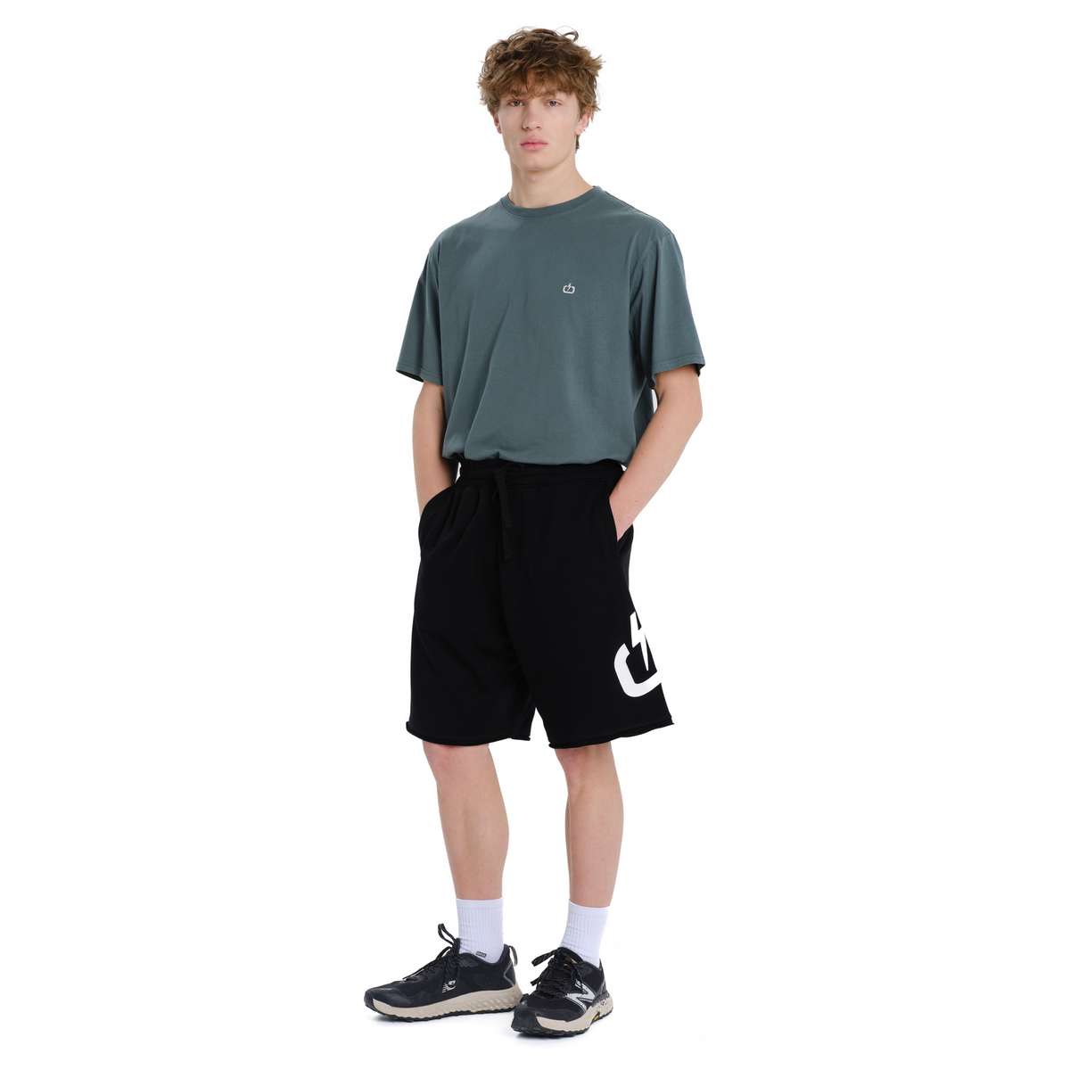 Emerson Men΄s Regular Fit Cotton Sweat Shorts 261.EM26.38-BLACK - Μαύρο - XL