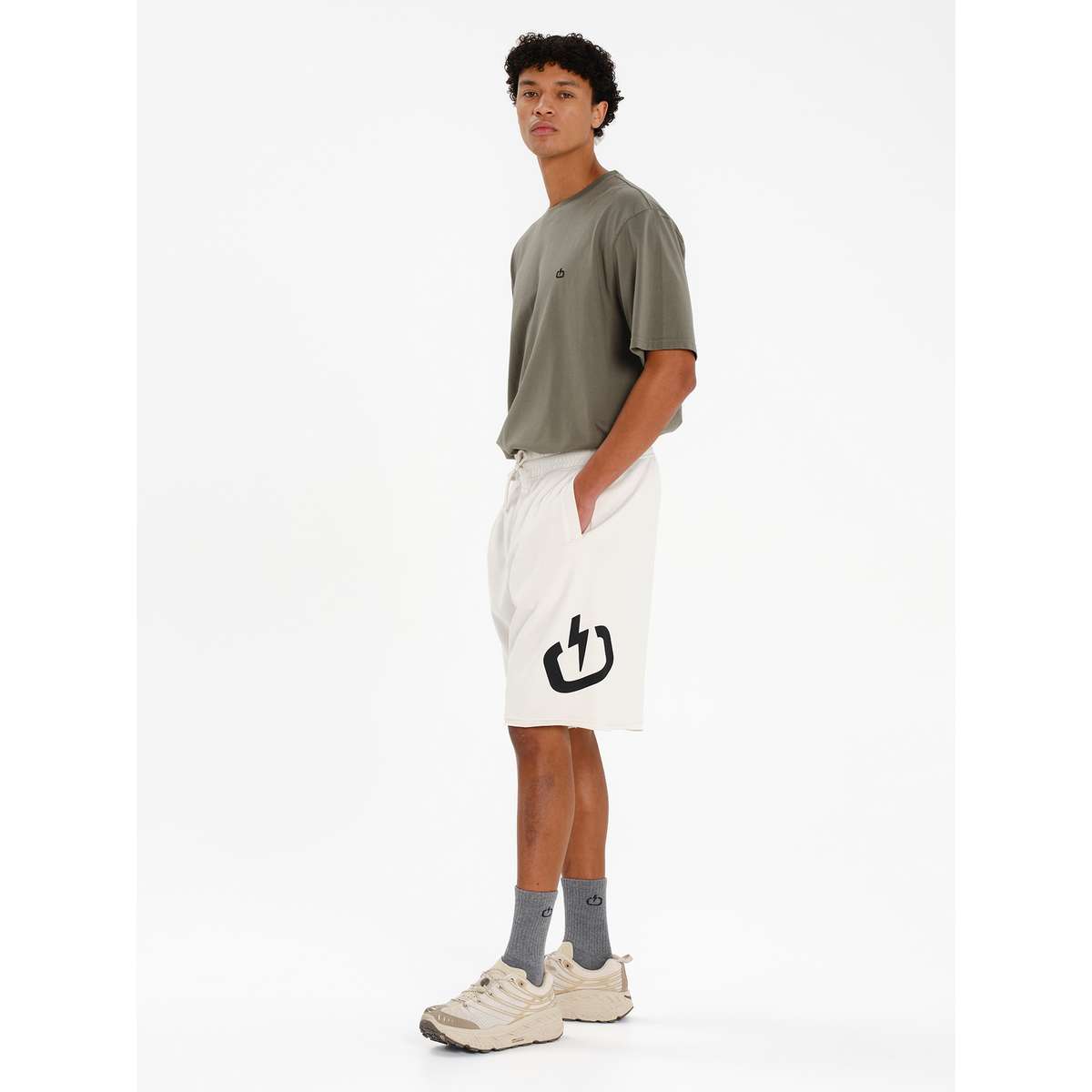 Emerson Men΄s Regular Fit Cotton Sweat Shorts 261.EM26.38-OFF-WHITE - Λευκό - L