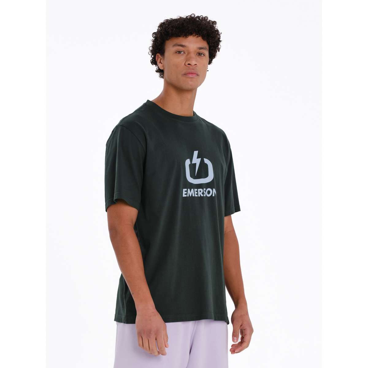 EMERSON LOGO MEN΄S REGULAR FIT COTTON T-SHIRT 261.EM33.01-FOREST-TEAL